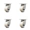 Service Caster 4 Inch Kingpinless Nylon Wheel Swivel Top Plate Caster, 4PK SCC-KP30S420-NYR-4 - alternate 2
